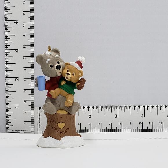 1995 Hallmark Grandpa Handcrafted Keepsake Christmas Holiday Ornament - Picture 8 of 8